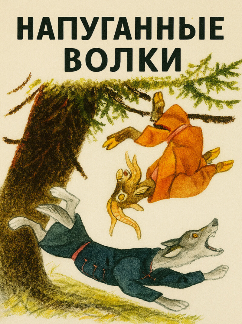 Аудиосказка «Напуганные медведь и волки»