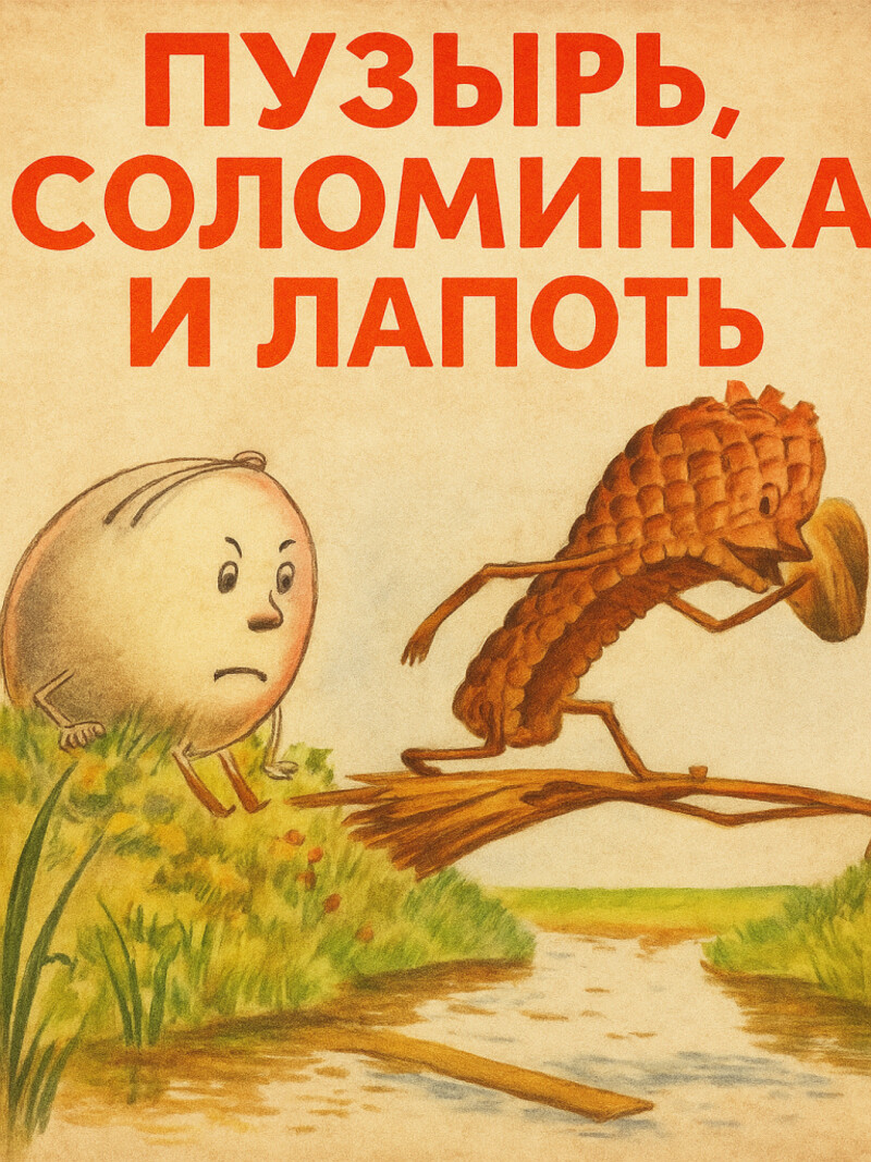 Аудиосказка «Пузырь, соломинка и лапоть»