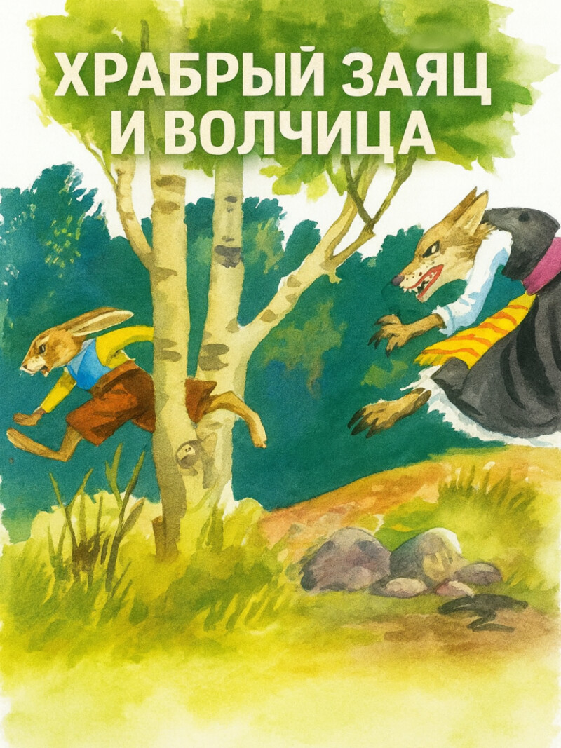 Храбрый заяц и волчица — Каралийчев А.&nbsp;(аудиоверсия)