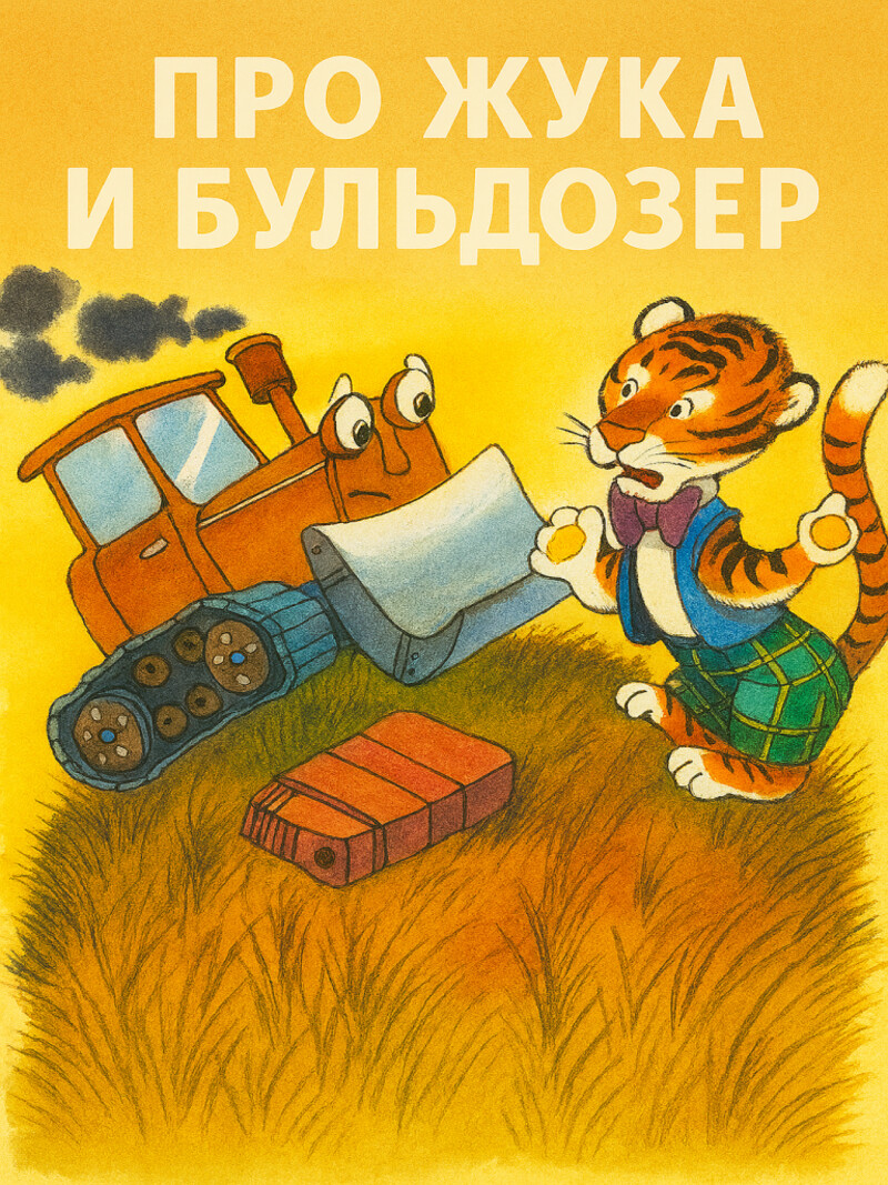 Аудиосказка «Про жука и бульдозер»