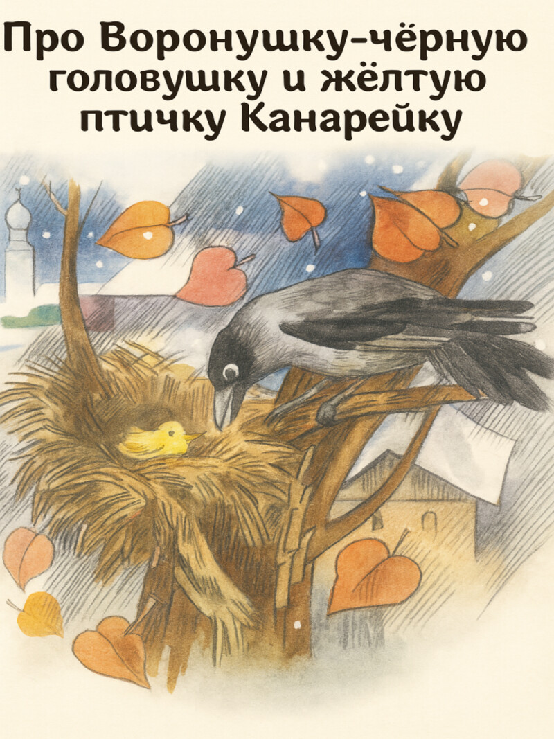 Сказка Про Воронушку-чёрную головушку и жёлтую птичку Канарейку (аудиоверсия)