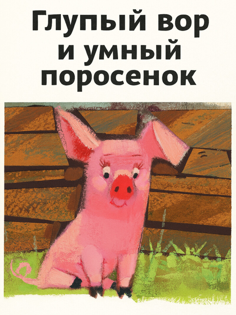 Аудиорассказ «Глупый вор и умный поросёнок»