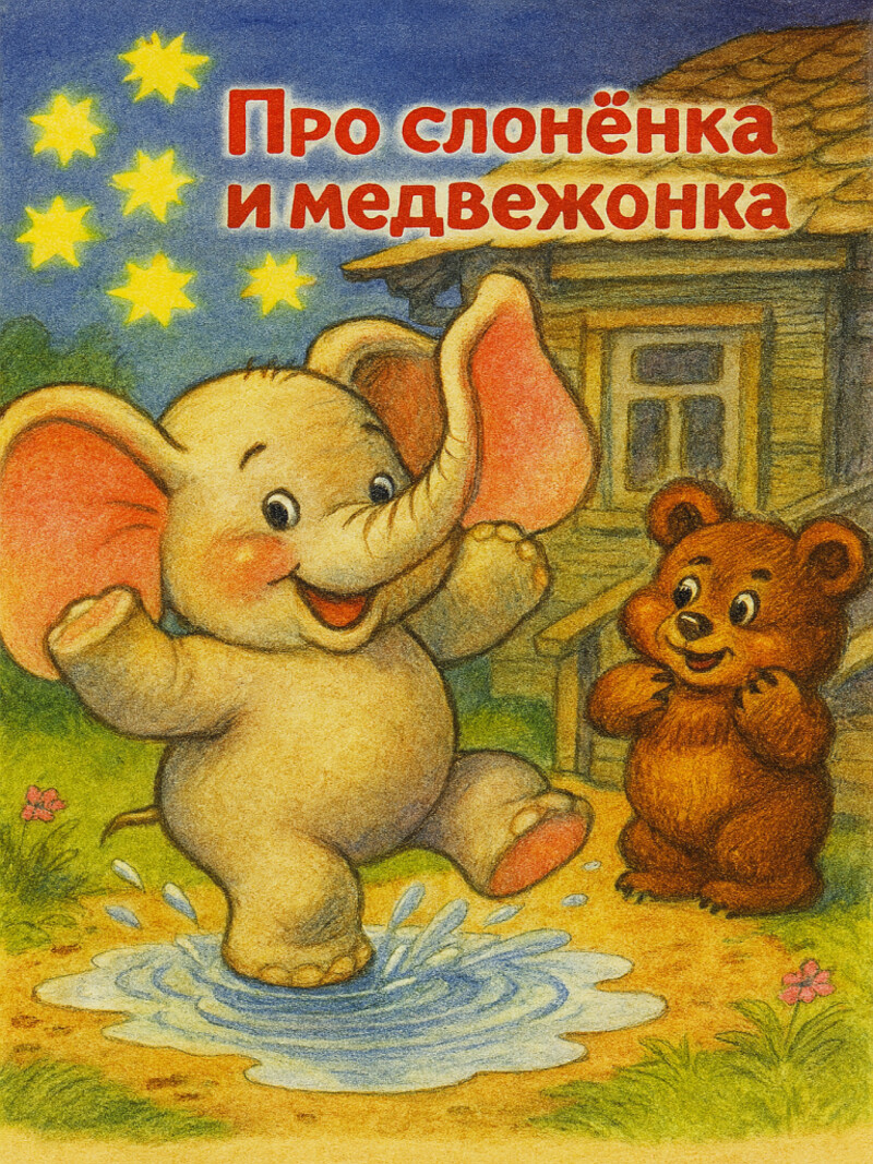Аудиосказка «Про слонёнка и медвежонка»