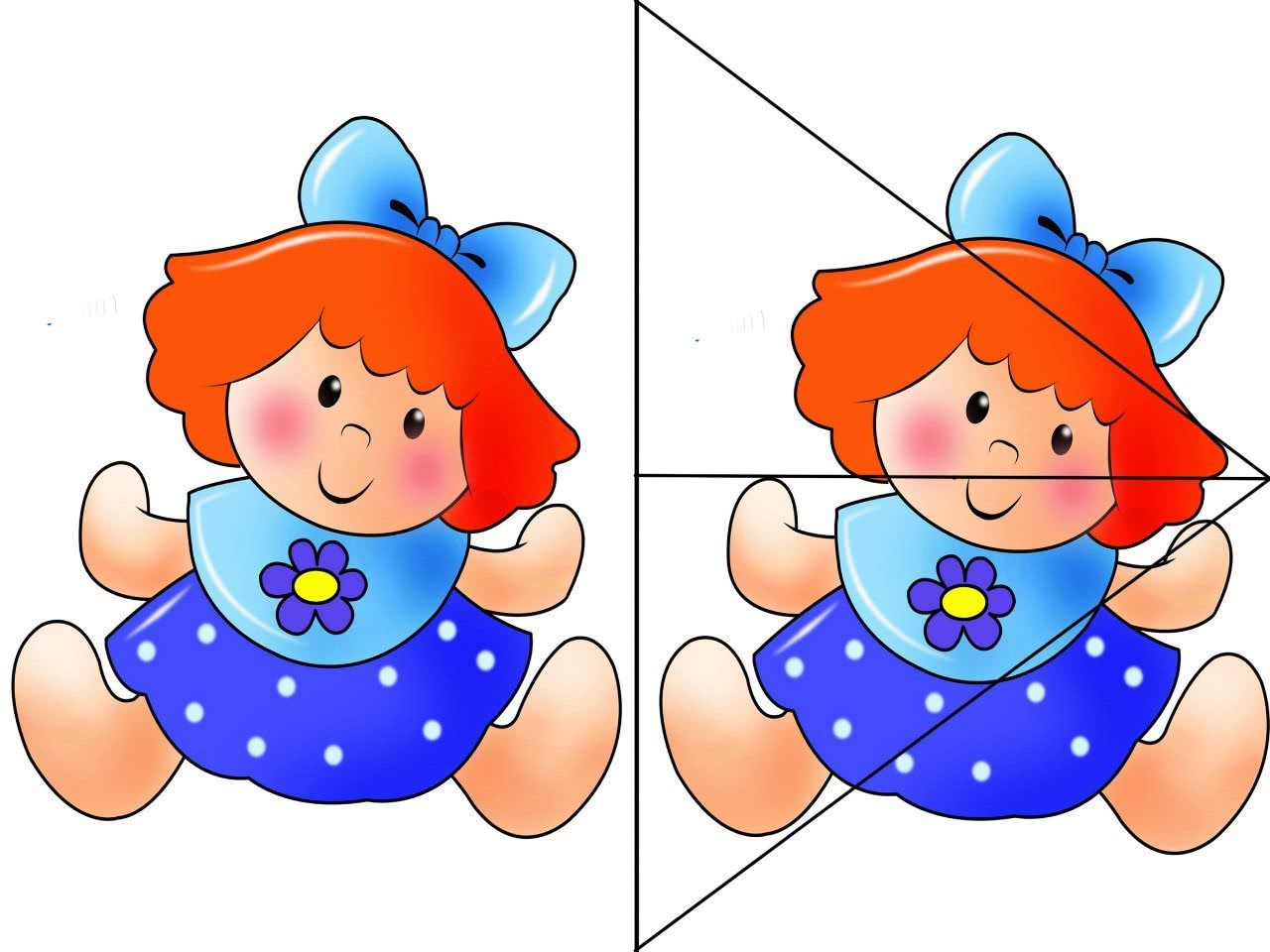 картинки из 2 частей для детей