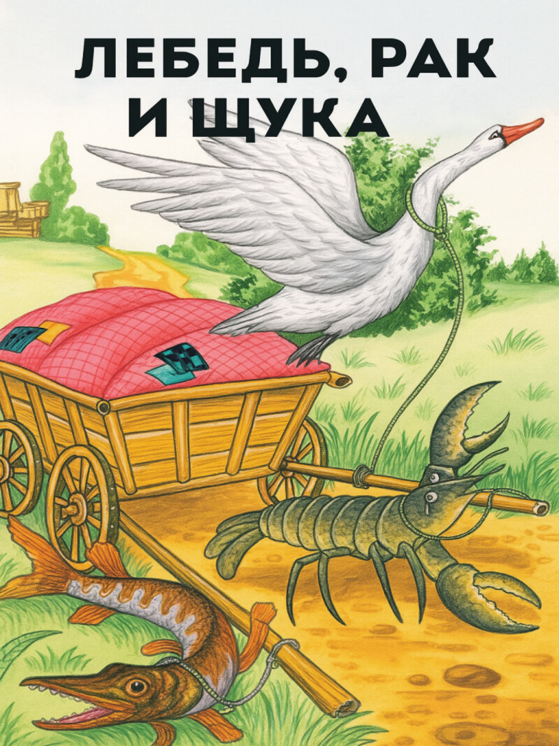 Лебедь, Рак и Щука