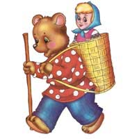 Раскраски сказка Маша и Медведь