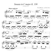 Соната №10 для фортепиано до мажор, К330 - Вольфганг Амадей Моцарт
