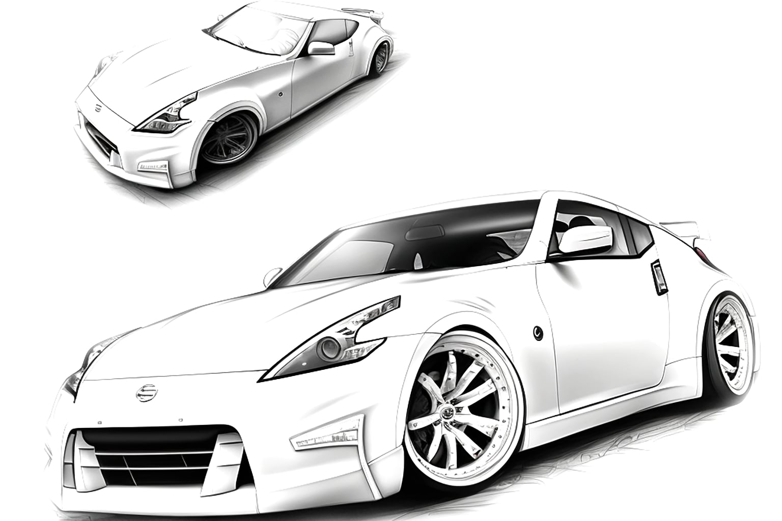 NISSAN 370Z Раскраска для мальчиков