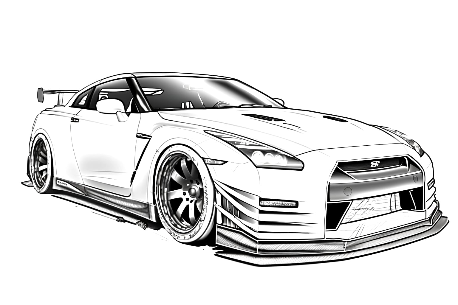 Разукрашки NISSAN GT-R