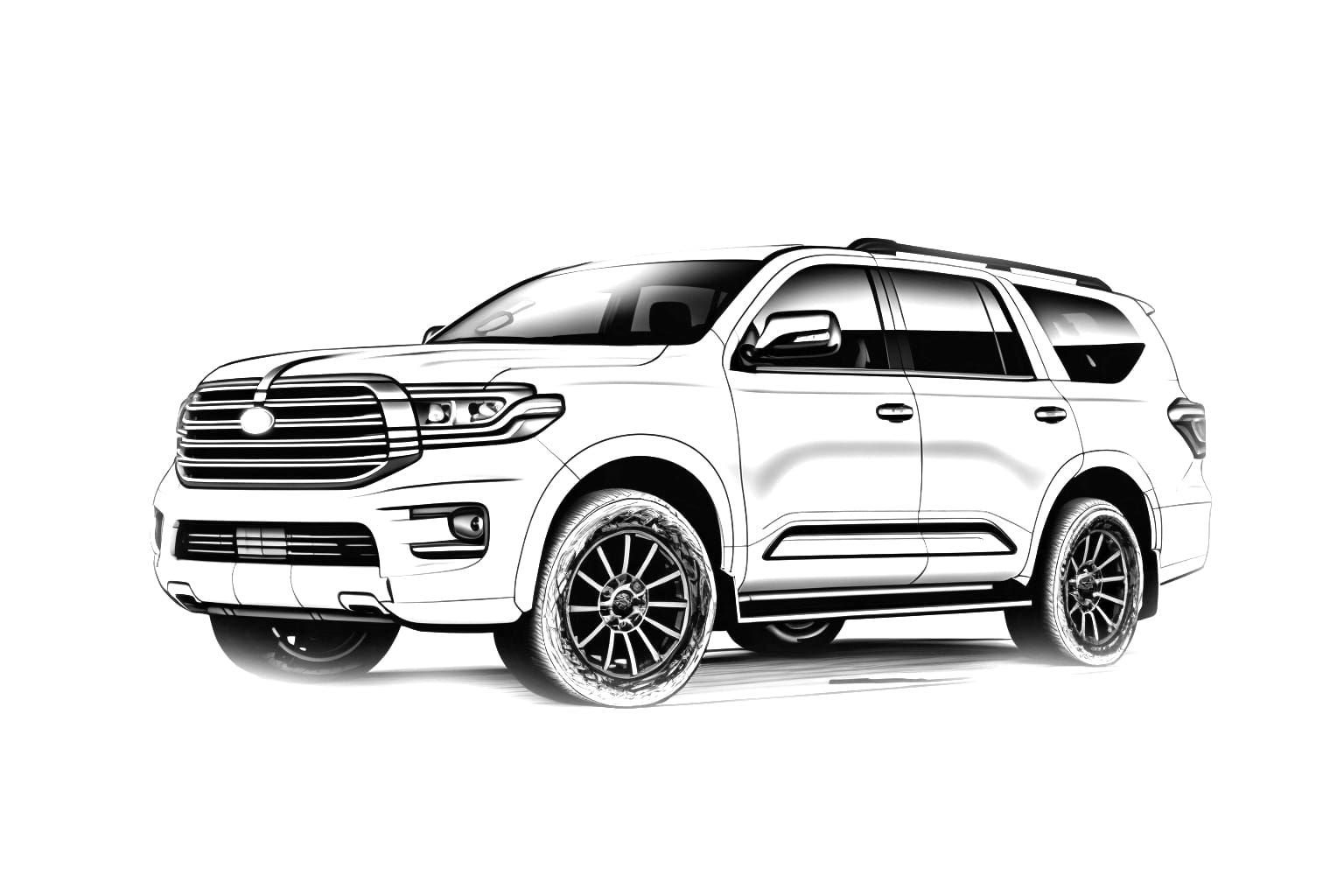 Toyota Sequoia Раскраска для мальчиков