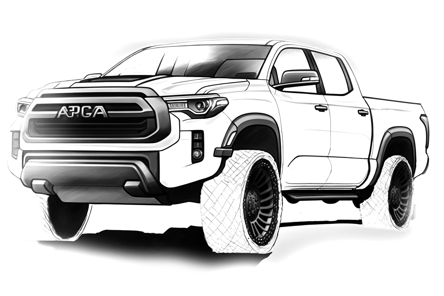 Toyota Tundra раскраска