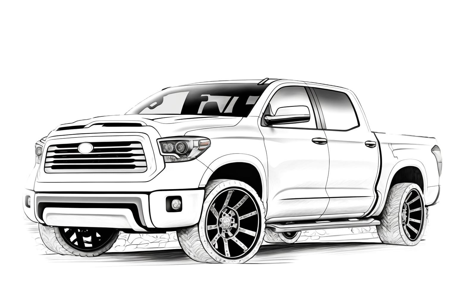 Toyota Tundra Раскраска для детей