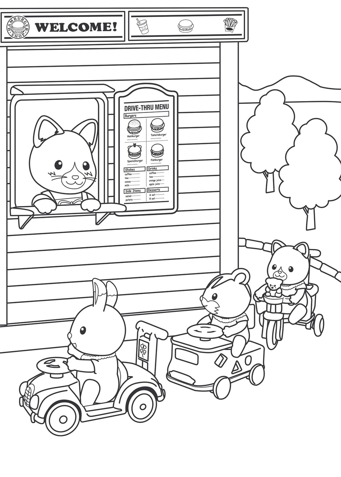 Bobbie goods coloring book. Раскраска Сильваниан Фэмили. Разукрашки Сильвания Фэмили. Сильваниан Фэмилис раскраска. Раскраска Сильвания Фэмили домик.