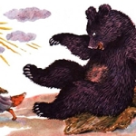 Лиса, медведь и тетерев