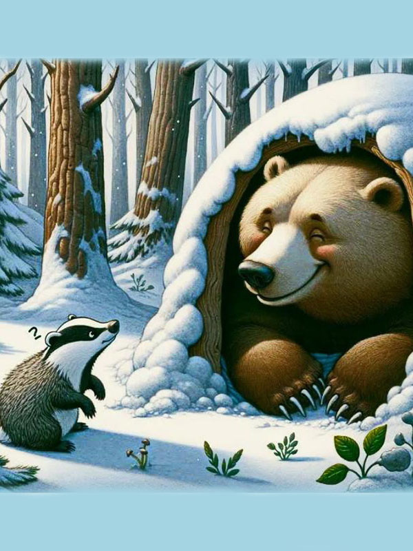 Аудиосказка «Барсук и медведь»