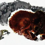 Барсук и медведь